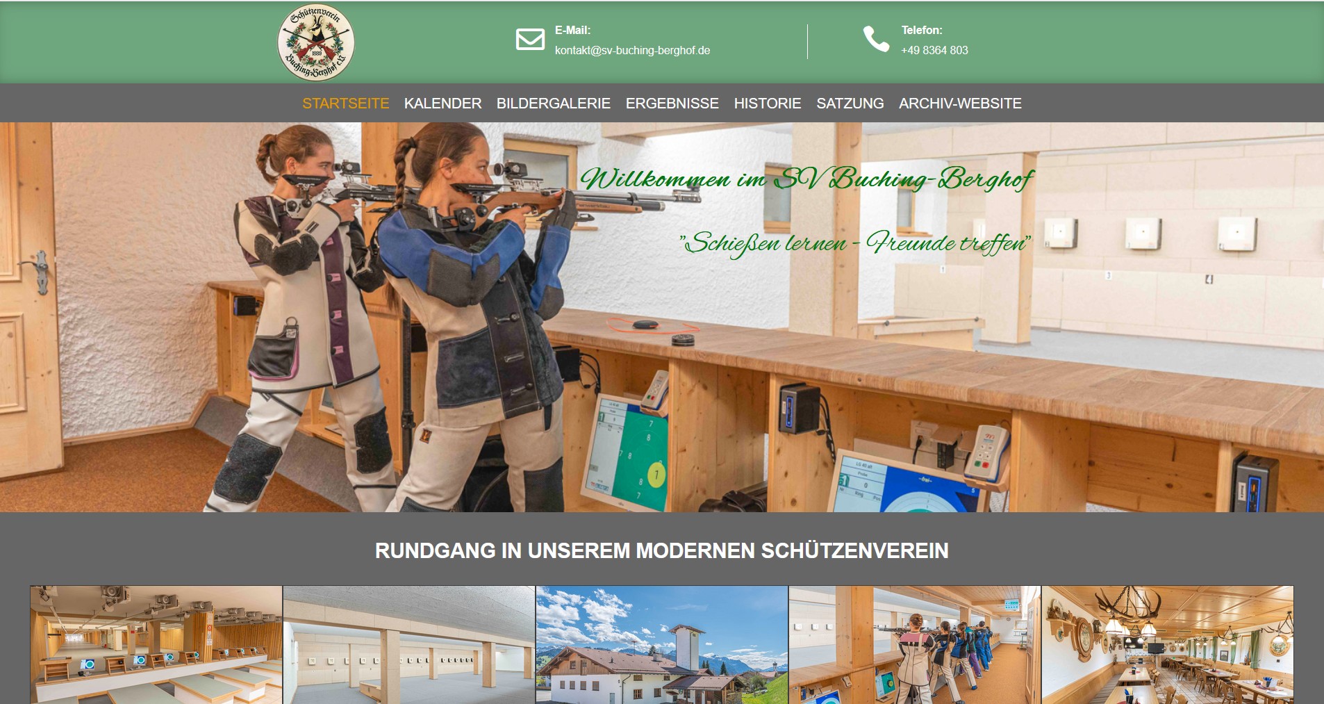 Screenshot SV Buching-Berghof - PC Ansicht