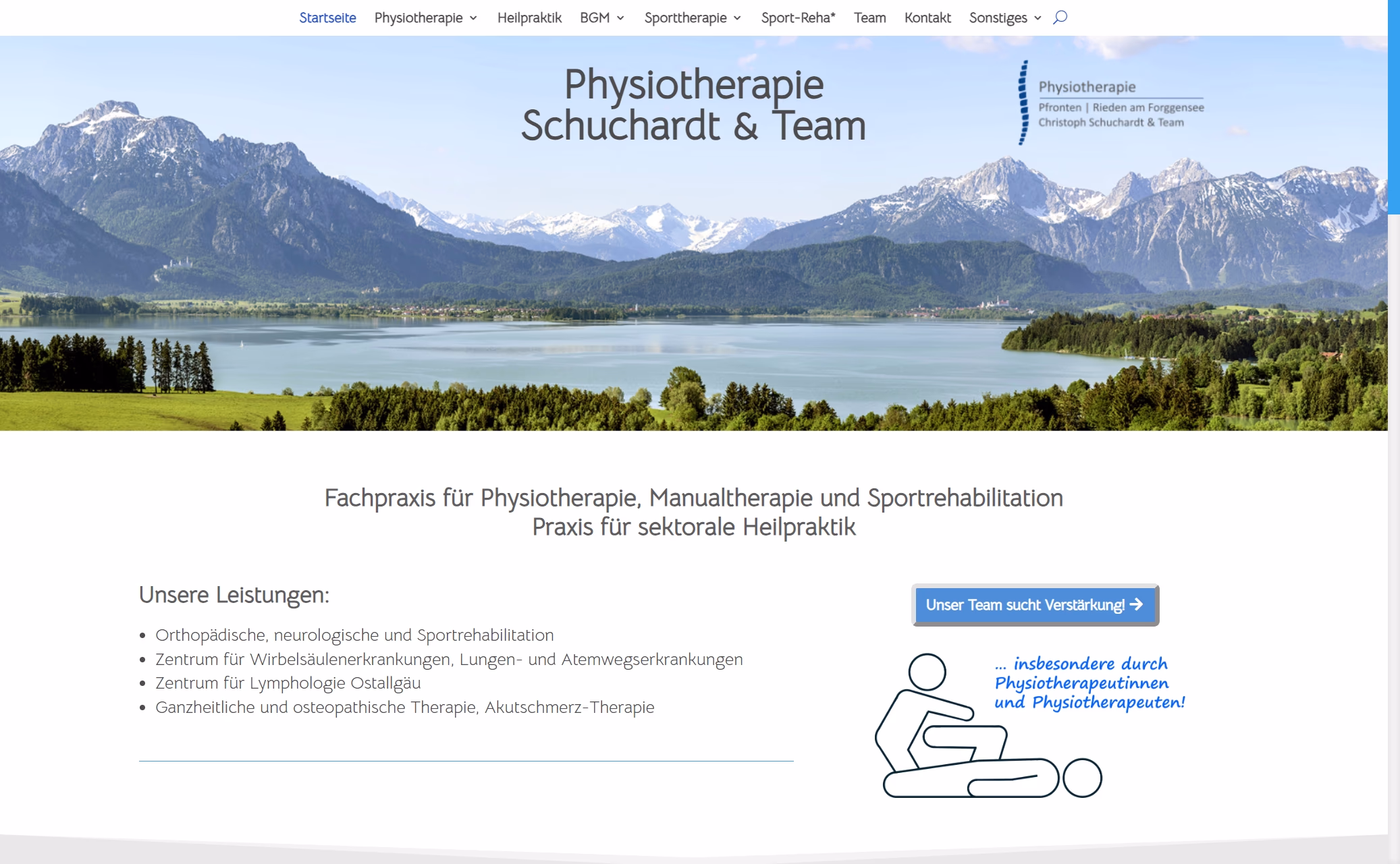 Website-Screenshot PC-Physiotherapie-Pfronten Website-Screenshot PC-Physiotherapie-Pfronten